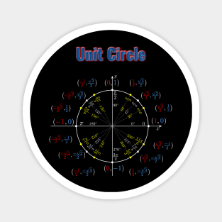 Unit Circle Trigonometry Pi for Nerdy Teacher Students Geek Magnet